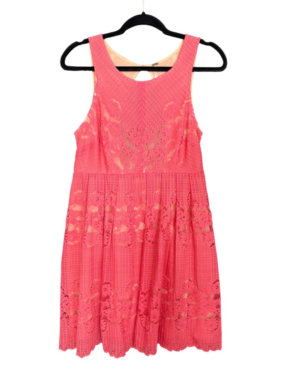 Free People Rocco Lace Mini Dress Size 8 Open Back